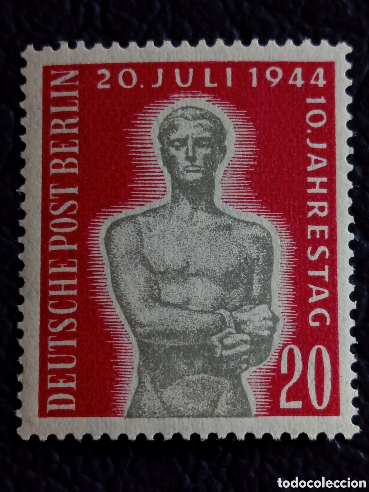 Sellos: Berl&iacute;n 1954 Scott 9N103 20 Juli 1944 10 Jahrestag 20pf MNH