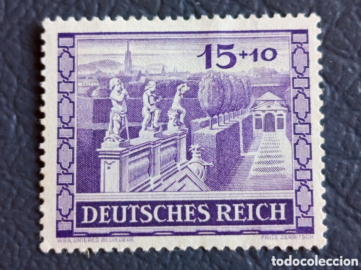 Stamps: Reich 1941 Michel 752 Wien Unteres Belvedere 15+10pf MH Deutsches Reich