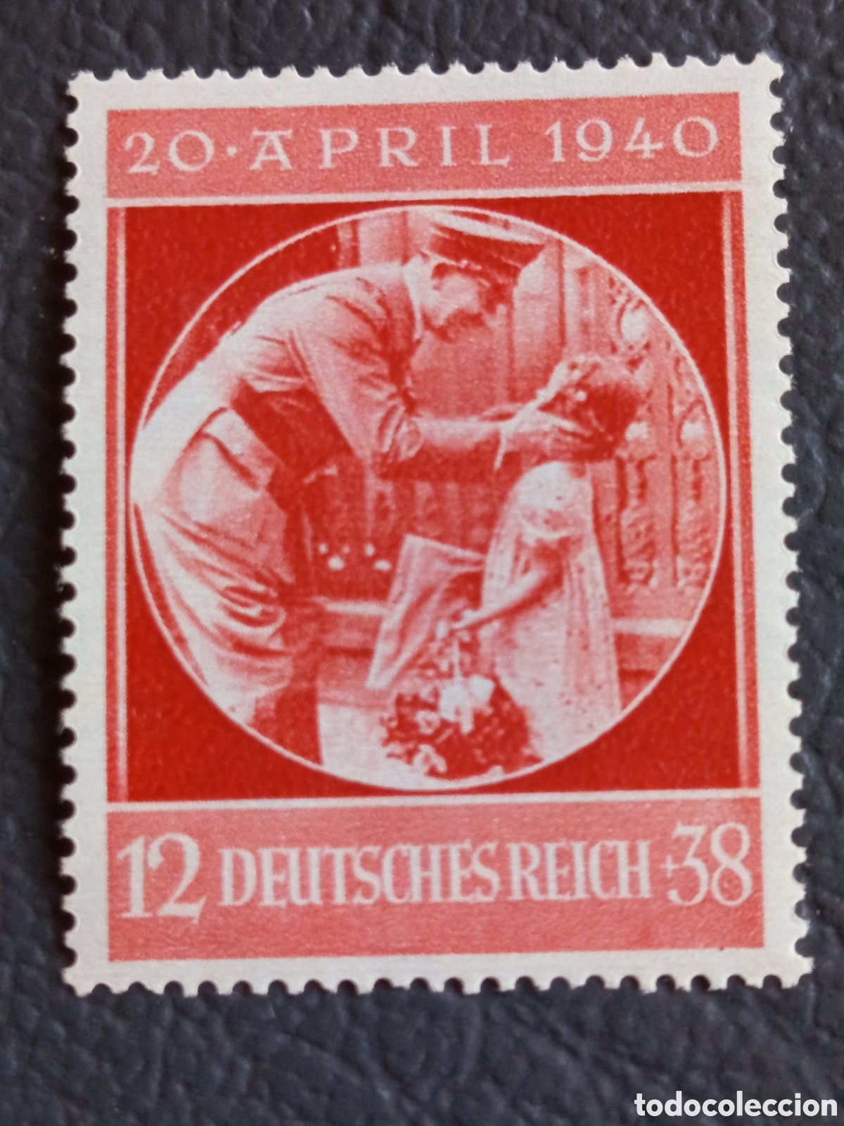 Timbres: Reich 1940 Michel 744 Hitler 20 April 51 Cumplea&ntilde;os Ni&ntilde;a 12+38pf MNH