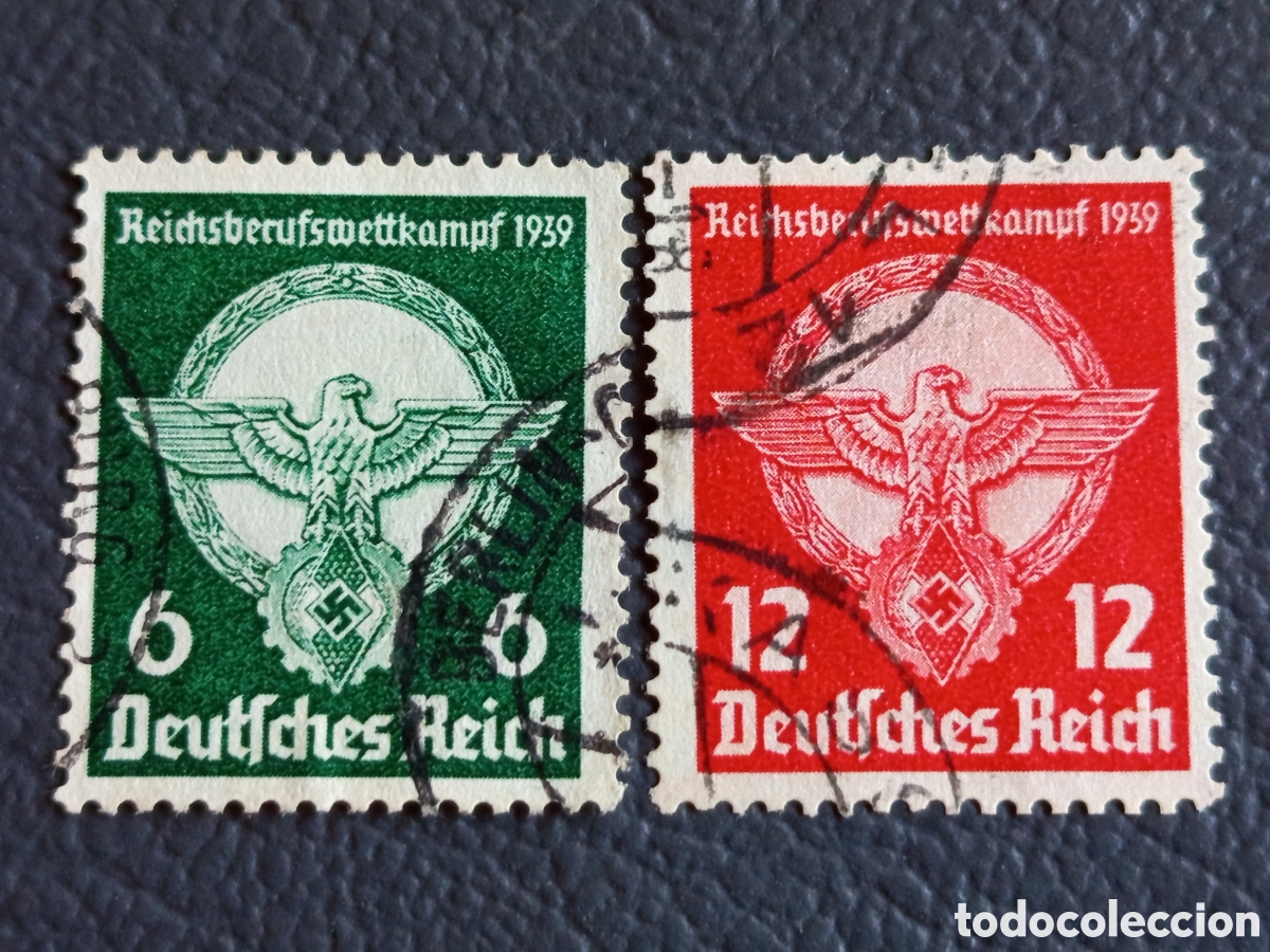 Stamps: Reich 1939 Michel 689-690 Reichsberufswettkampf &Aacute;guila Serie Usado