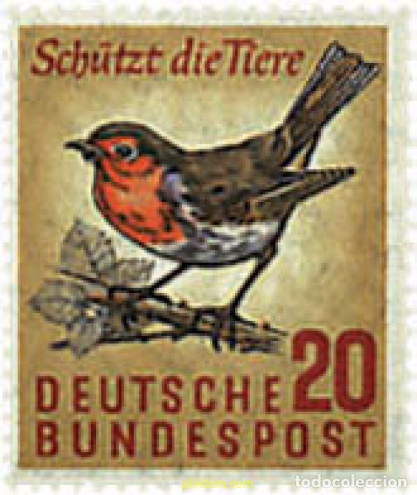 Sellos: 339490 HINGED ALEMANIA FEDERAL 1957 DIA MUNDIAL DE LA PROTECCION DE LA FLORA Y LA FAUNA