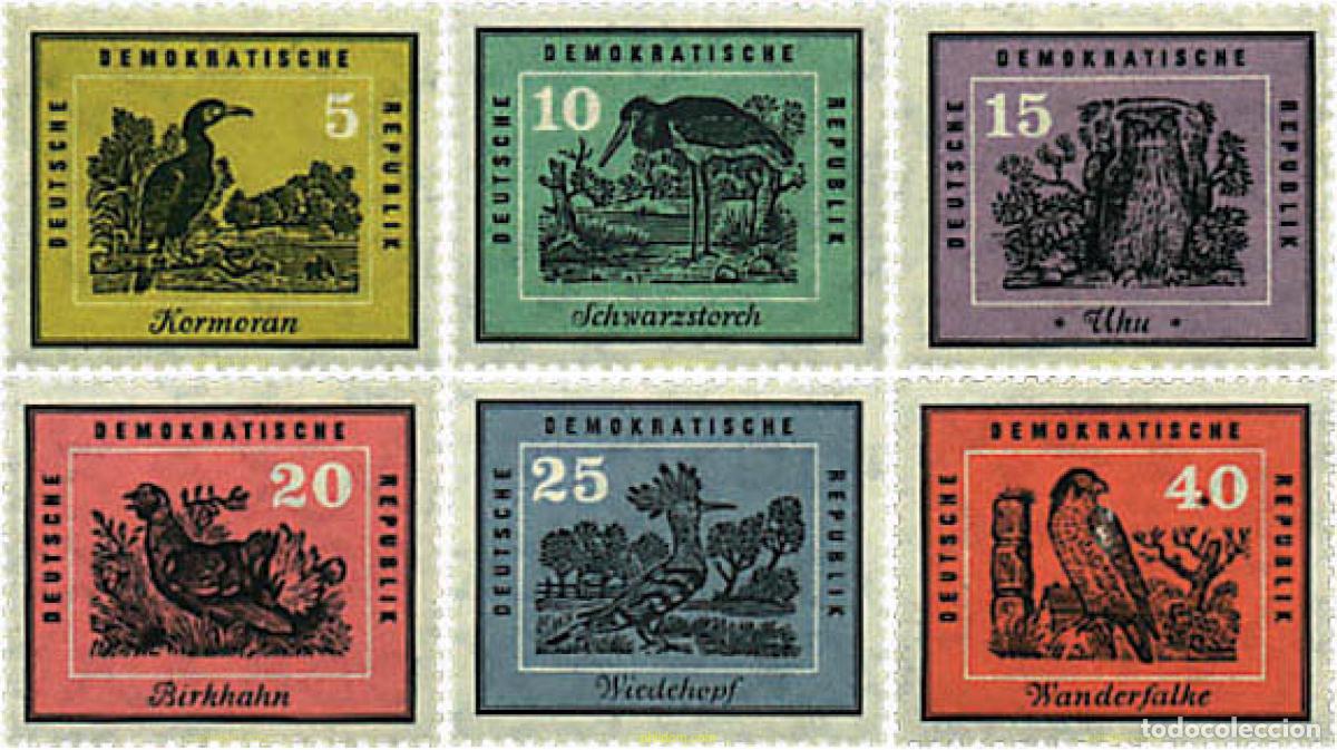 Sellos: 64468 MNH ALEMANIA DEMOCRATICA 1959 AVES