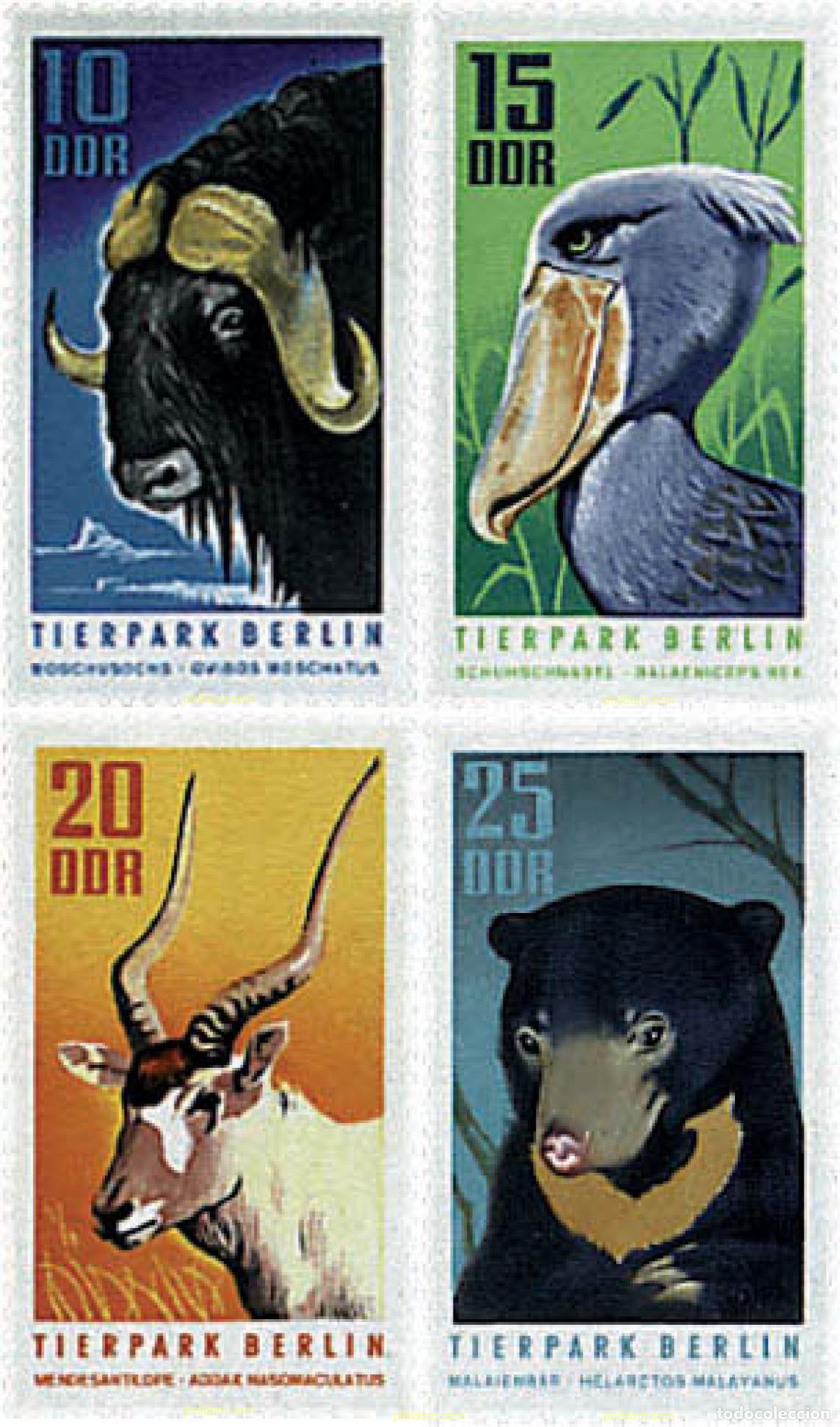 Sellos: 64545 MNH ALEMANIA DEMOCRATICA 1970 PARQUE ZOOLOGICO DE BERLIN