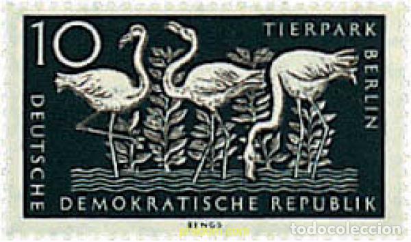 Sellos: 639393 MNH ALEMANIA DEMOCRATICA 1956 REAPERTURA DEL PARQUE ZOOLOGICO DE BERLIN