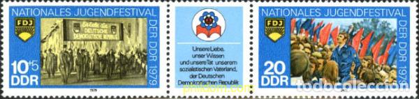 Sellos: 286427 MNH ALEMANIA DEMOCRATICA 1979 FESTIVAL NACIONAL DE LA JUVENTUD