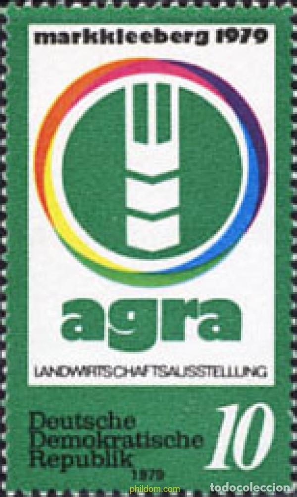 Sellos: 150843 MNH ALEMANIA DEMOCRATICA 1979 EXPOSICION AGRICOLA