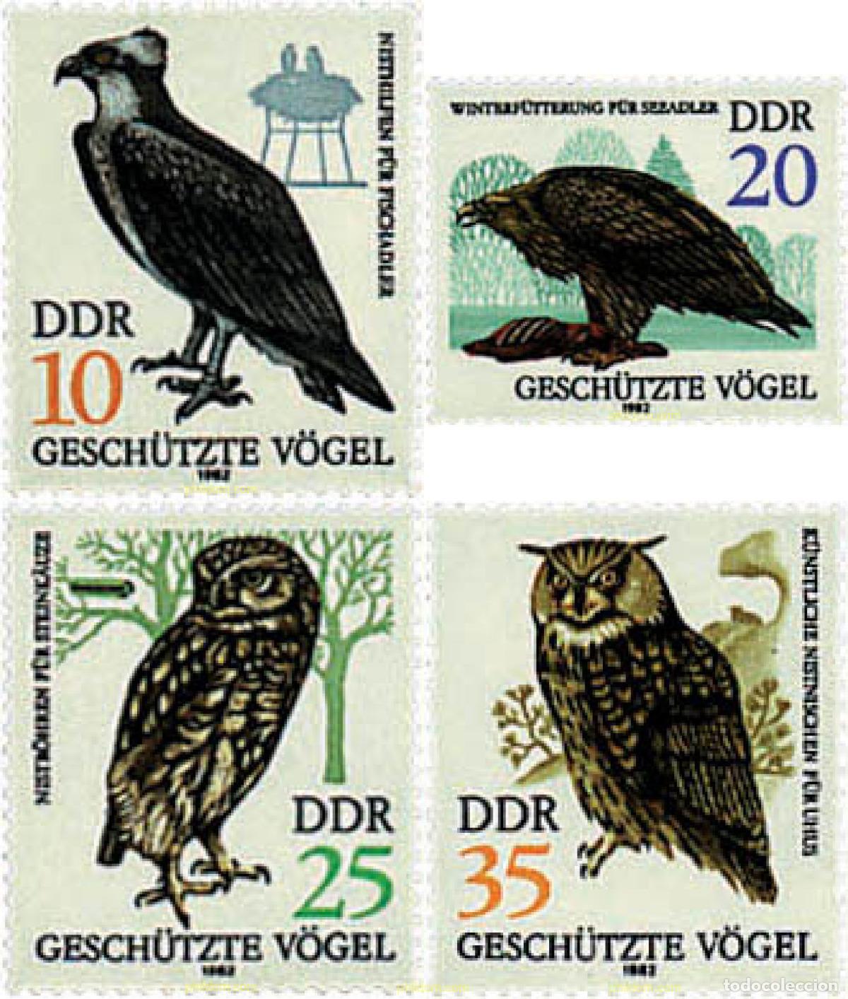 Sellos: 64632 MNH ALEMANIA DEMOCRATICA 1982 AVES