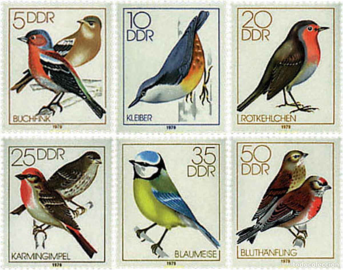 Sellos: 64618 MNH ALEMANIA DEMOCRATICA 1979 AVES