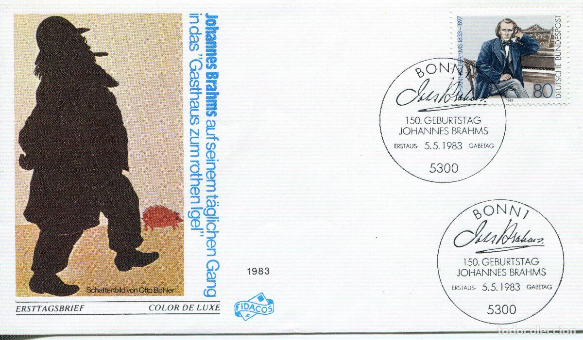 Sellos: ALEMANIA FEDERAL 1983 CARTA FDC MICHEL DE 1177