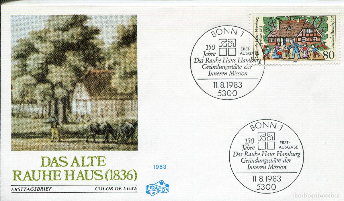 Sellos: ALEMANIA FEDERAL 1983 CARTA FDC MICHEL DE 1186