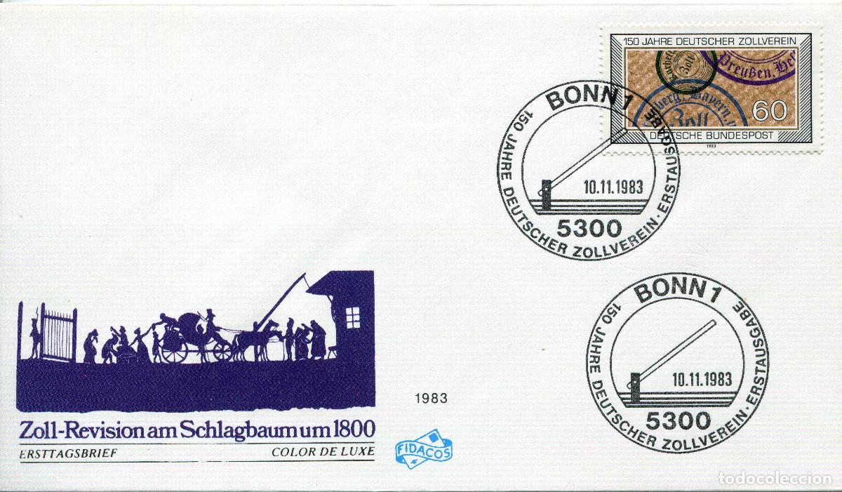 Sellos: ALEMANIA FEDERAL 1983 CARTA FDC MICHEL DE 1195