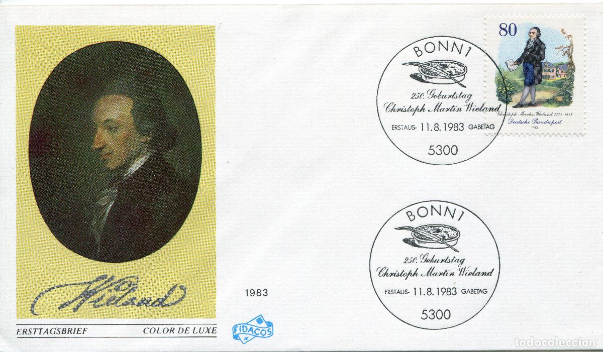 Sellos: ALEMANIA FEDERAL 1983 CARTA FDC MICHEL DE 1183