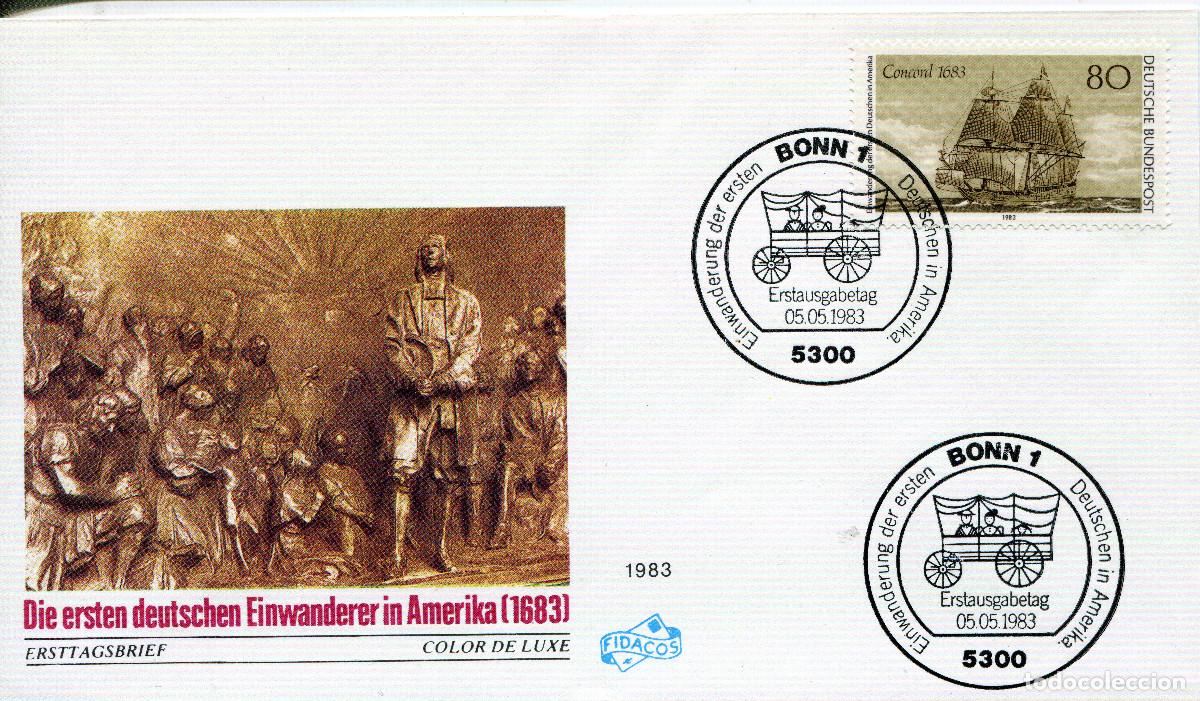 Sellos: ALEMANIA FEDERAL 1983 CARTA FDC MICHEL DE 1180