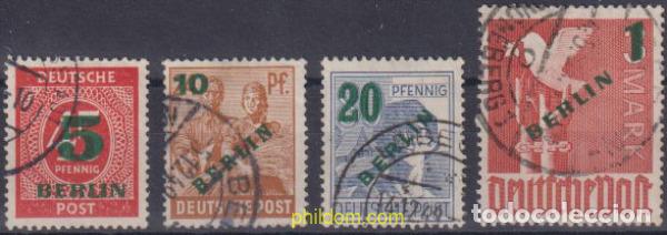 Sellos: 615978 USED ALEMANIA. Berl&iacute;n 1949 MOTIVOS VARIOS