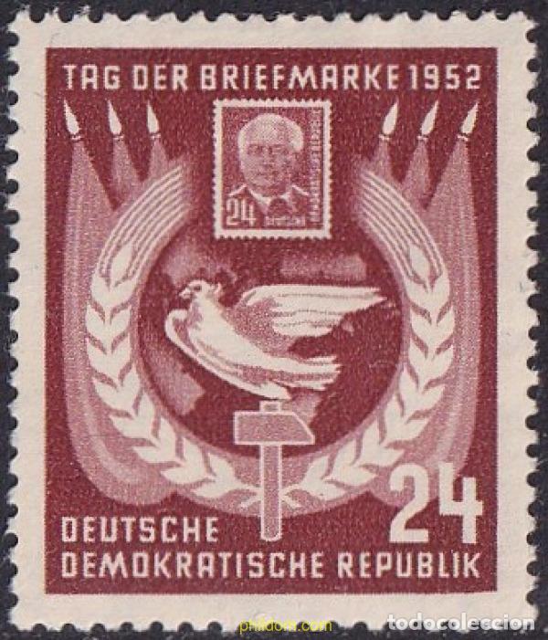 Sellos: 64449 MNH ALEMANIA DEMOCRATICA 1952 DIA DEL SELLO