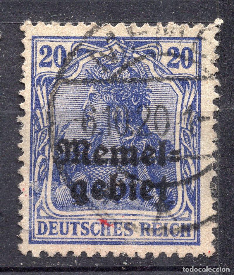 Sellos: MEMEL KLAIPEDA 1920 STAMP MICHEL KL 4a