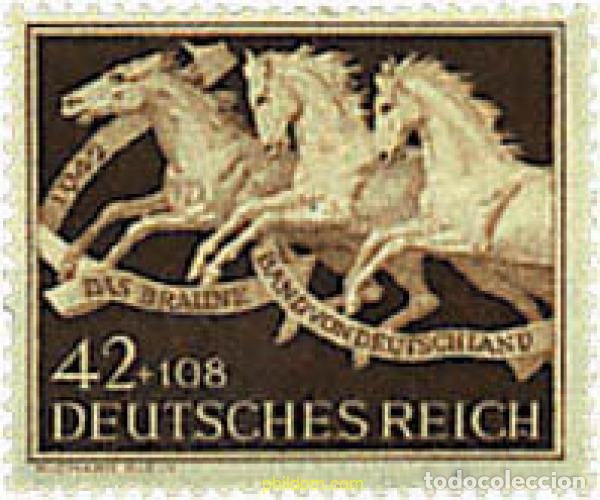 Sellos: 64418 MNH ALEMANIA 1942 9 CARRERA DE CABALLOS EN MUNICH