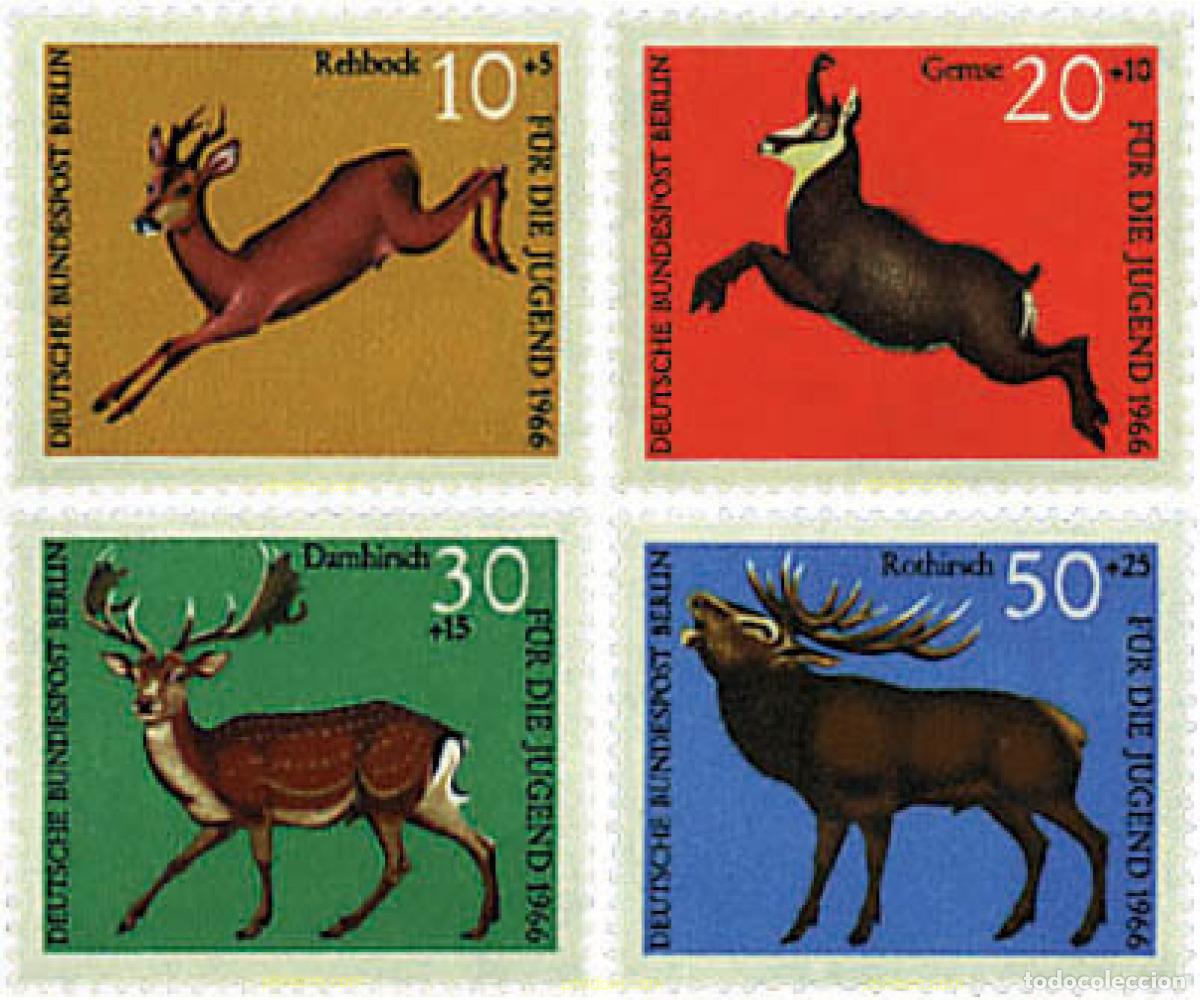 Sellos: 64679 MNH ALEMANIA. Berl&iacute;n 1966 A BENEFICIO DE LA JUVENTUD