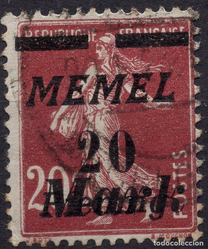 Sellos: MEMEL KLAIPEDA 1922 STAMP MICHEL KL 109