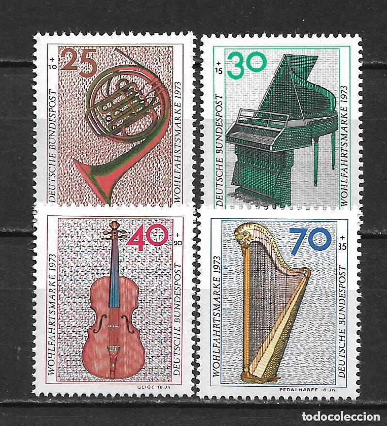 Sellos: alemania 1973 michel 782/785 ** mnh instrumentos musicales 4.50&euro;- 8/44