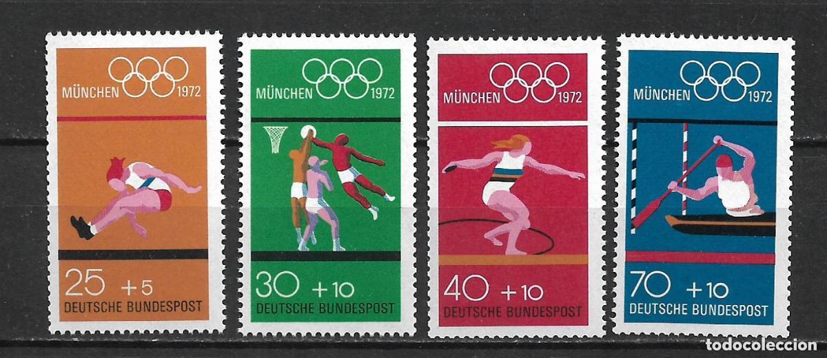 Sellos: alemania 1972 michel 734/737 ** mnh 5.50&euro;- 8/43