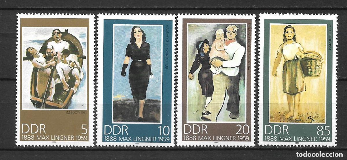 Sellos: alemania ddr 1988 michel 3209/3212 ** mnh 2.50&euro;- 5/24