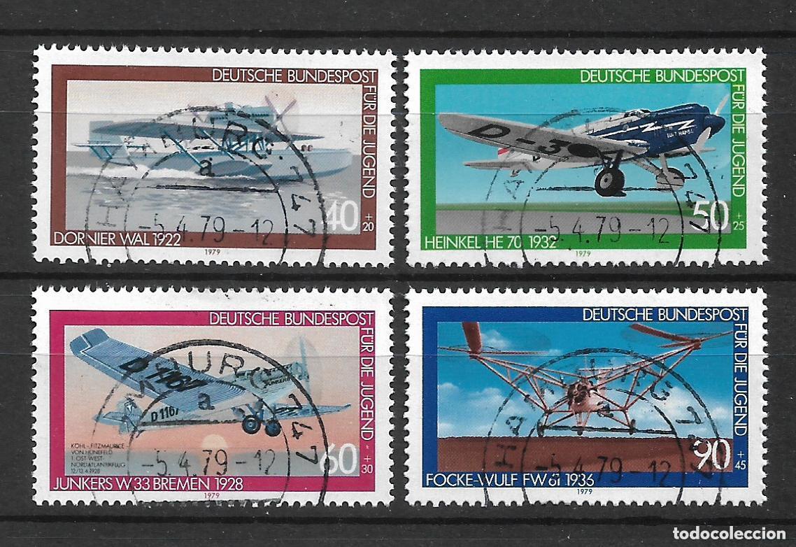 Sellos: alemania 1979 serie completa usado 4.50&euro;- 10/24