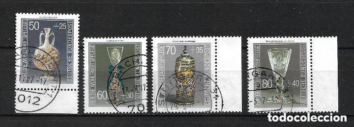 Sellos: alemania 1986 michel 1295/1298 usado 4.50&euro; - 22-16