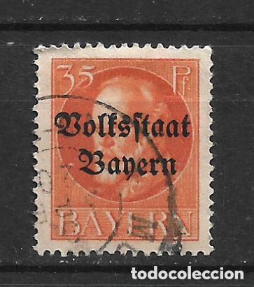 Sellos: alemania bayern 1919 michel 134 II A usado 3.20&euro; - 16/18