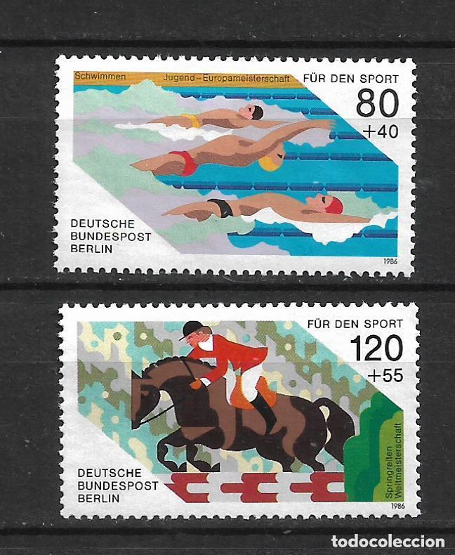 Sellos: alemania berlin 1986 michel 751/752 usado 5&euro; - 15/7
