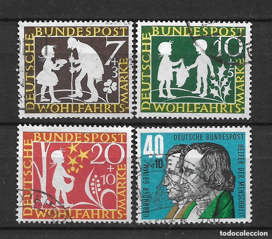 Sellos: alemania 1959 michel 322/325 usado 7.50&euro;- 5/11