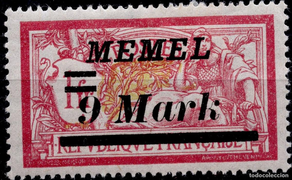 Sellos: MEMEL KLAIPEDA 1922 STAMP MICHEL KL 93
