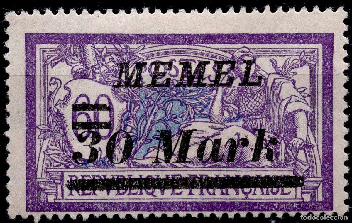 Sellos: MEMEL KLAIPEDA 1922 STAMP MICHEL KL 115