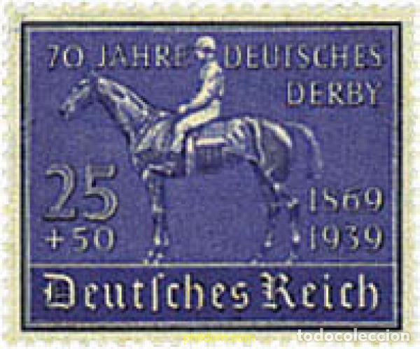Sellos: 64409 MNH ALEMANIA 1939 70 ANIVERSARIO DEL DERBY DE HAMBURG.