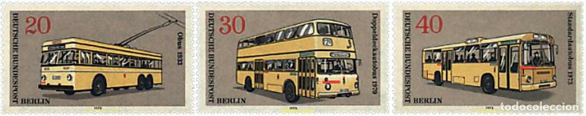 Sellos: 243758 MNH ALEMANIA. Berl&iacute;n 1973 TRANSPORTES PUBLICOS BERLINESES.