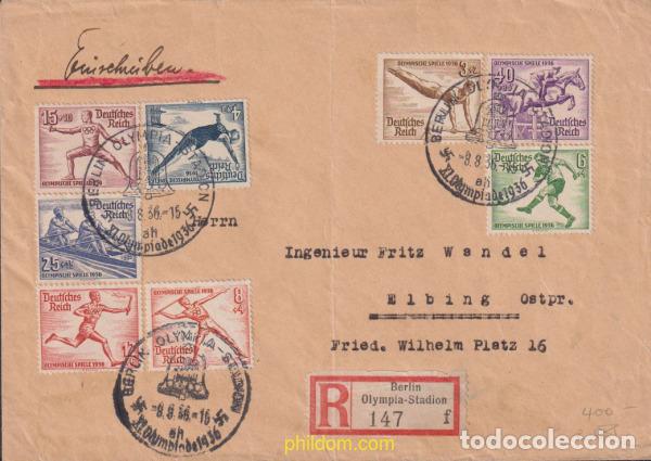 Sellos: 401274 MNH ALEMANIA 1936 11 JUEGOS OLIMPICOS VERANO BERLIN 1936