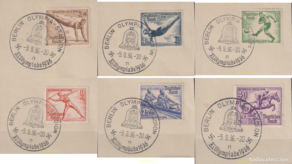 Sellos: 625529 USED ALEMANIA 1936 11 JUEGOS OLIMPICOS VERANO BERLIN 1936