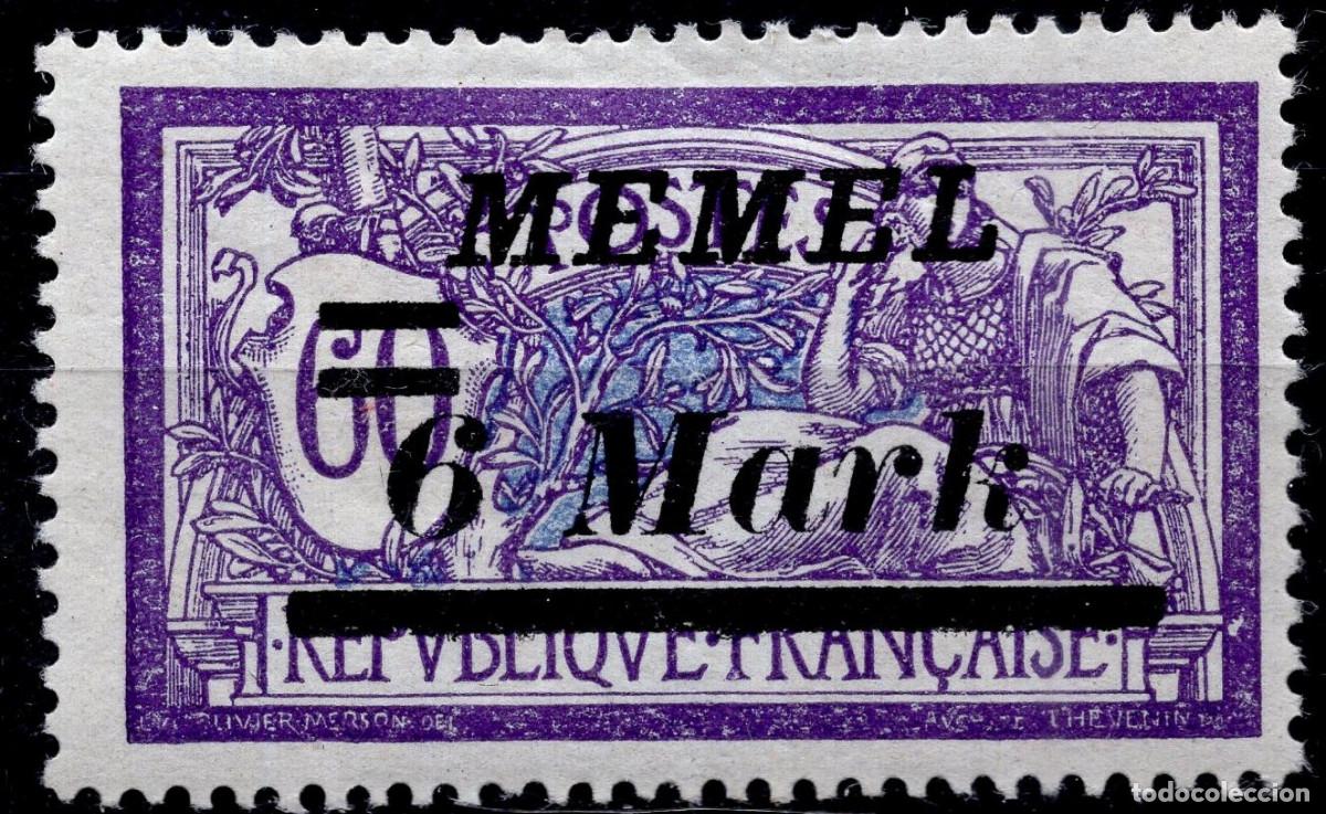 Sellos: MEMEL KLAIPEDA 1922 STAMP MICHEL KL 92