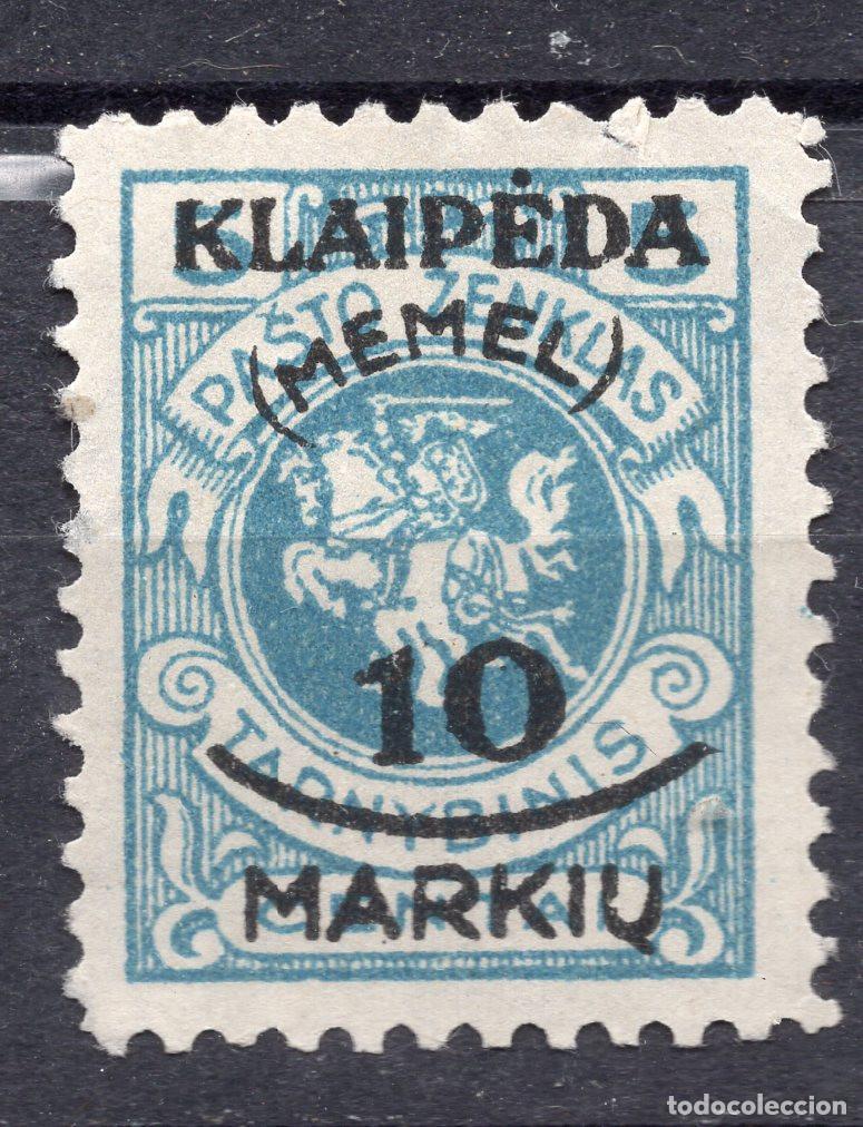 Sellos: MEMEL KLAIPEDA 1923 STAMP MICHEL KL 124