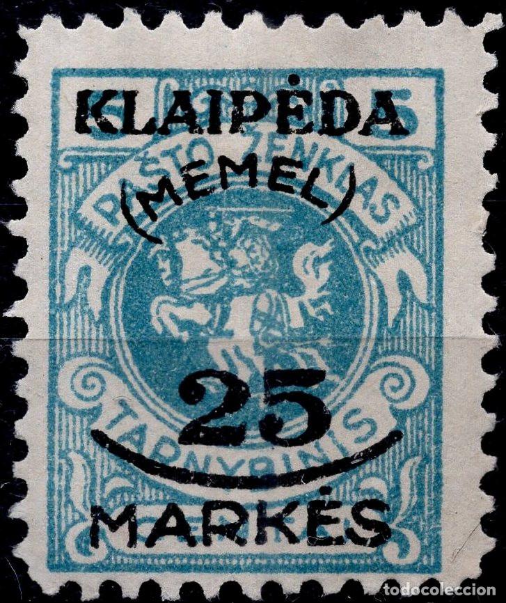 Sellos: MEMEL KLAIPEDA 1923 STAMP MICHEL KL 125