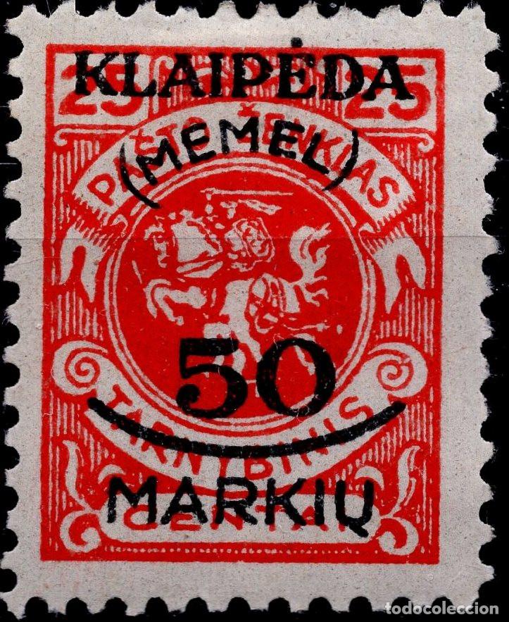 Sellos: MEMEL KLAIPEDA 1923 STAMP MICHEL KL 126