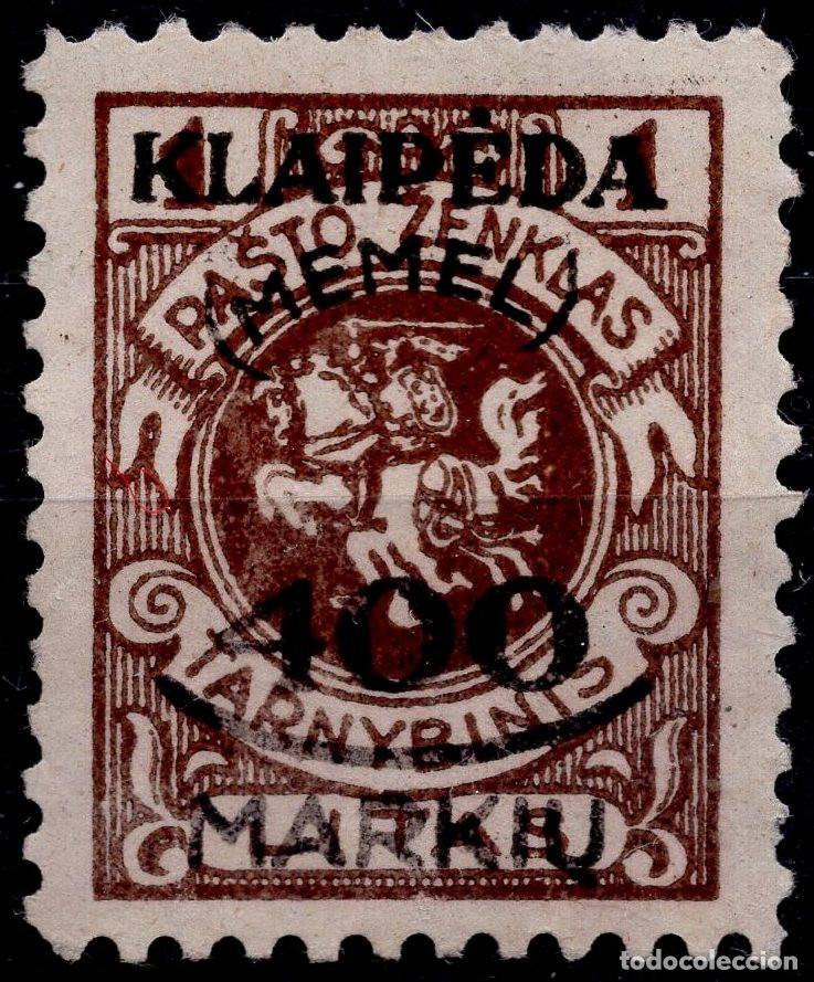 Sellos: MEMEL KLAIPEDA 1923 STAMP MICHEL KL 128