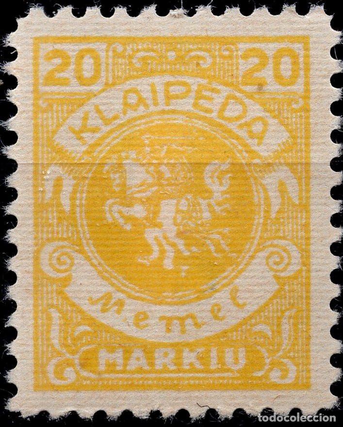 Sellos: MEMEL KLAIPEDA 1923 STAMP MICHEL KL 142