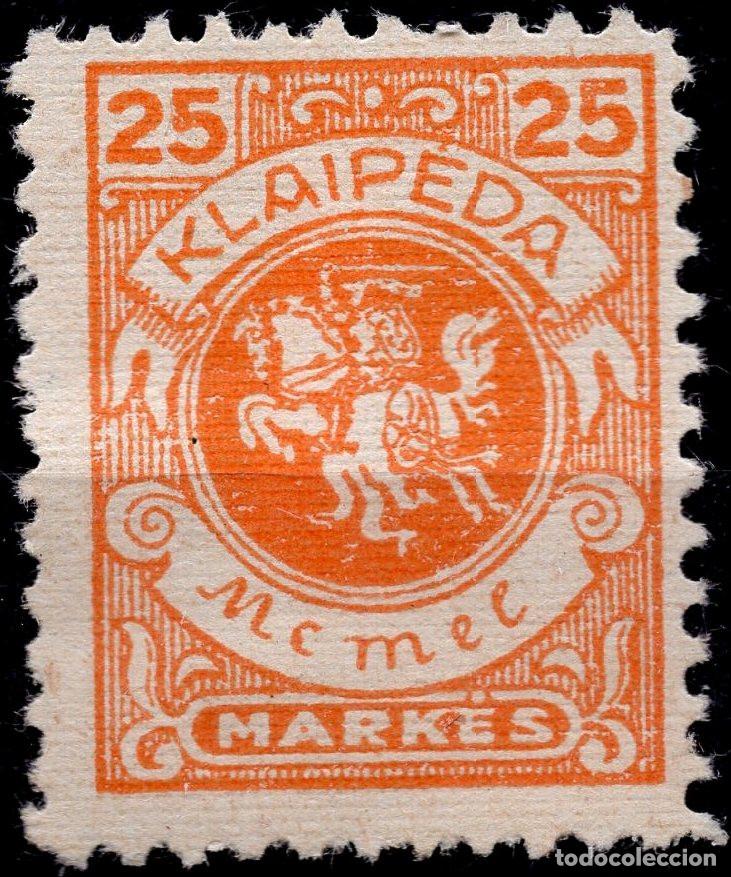 Sellos: MEMEL KLAIPEDA 1923 STAMP MICHEL KL 143