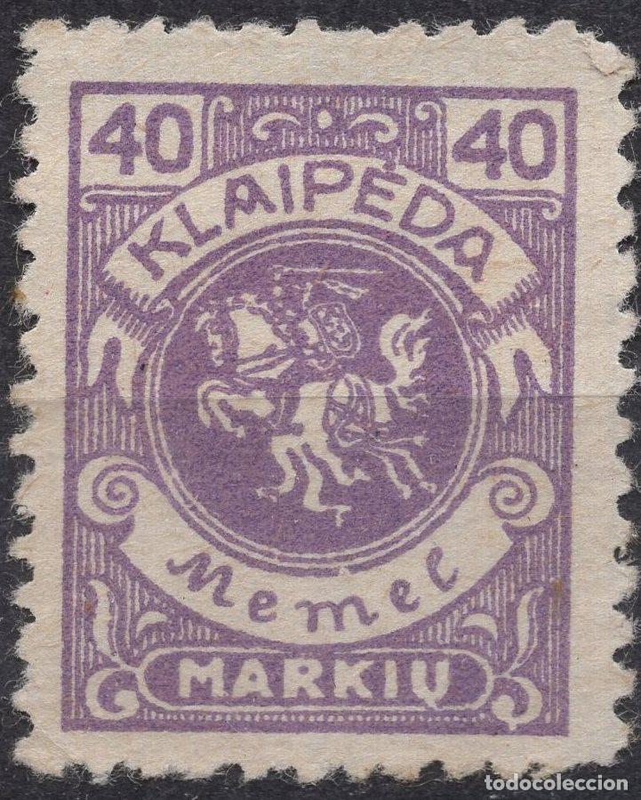 Sellos: MEMEL KLAIPEDA 1923 STAMP MICHEL KL 144