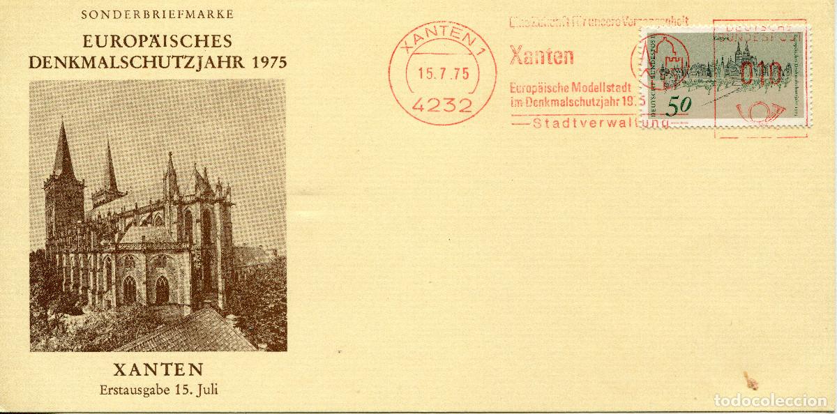 Sellos: ALEMANIA FEDERAL 1975 CARTA FDC MICHEL DE 863