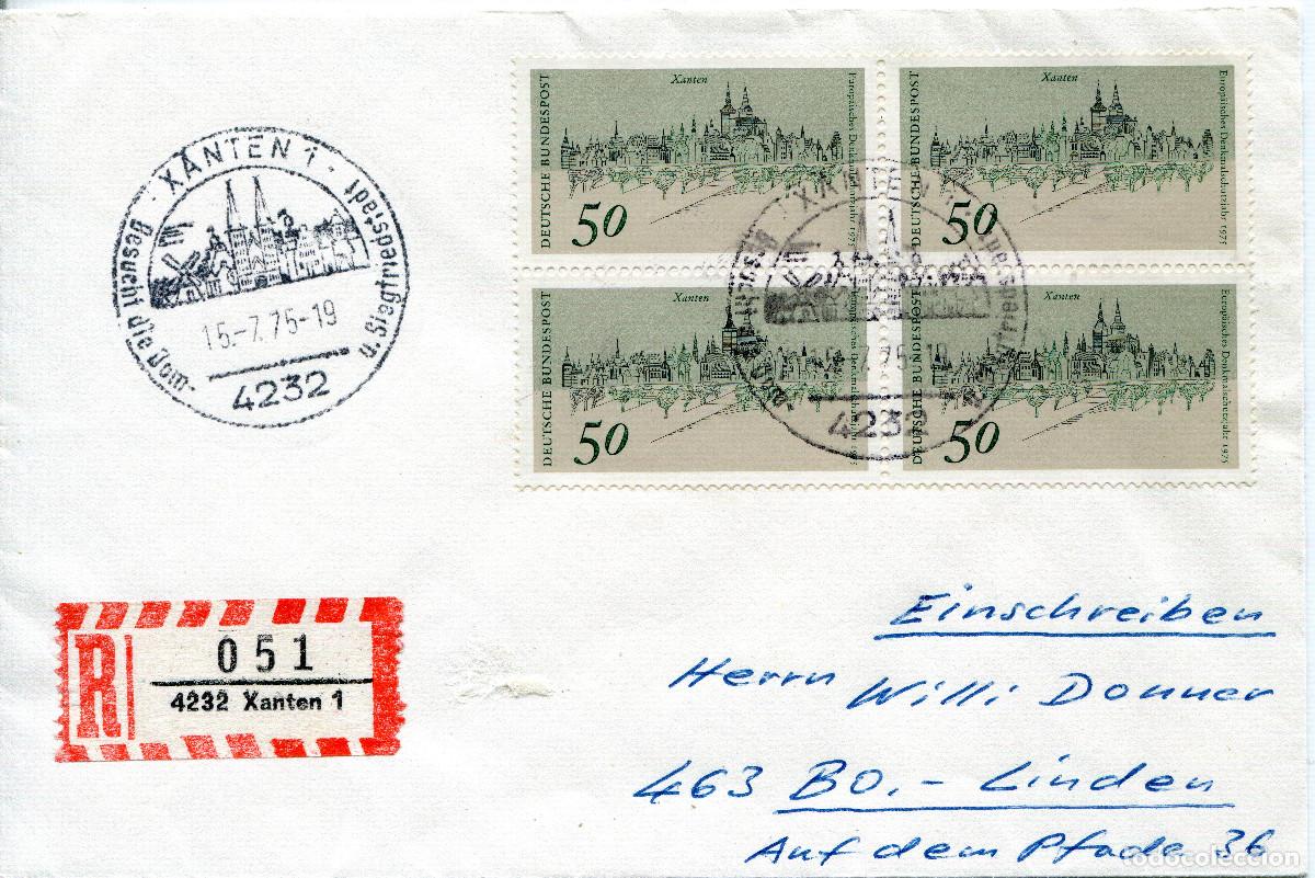 Sellos: ALEMANIA FEDERAL 1975 CARTA FDC MICHEL DE 863
