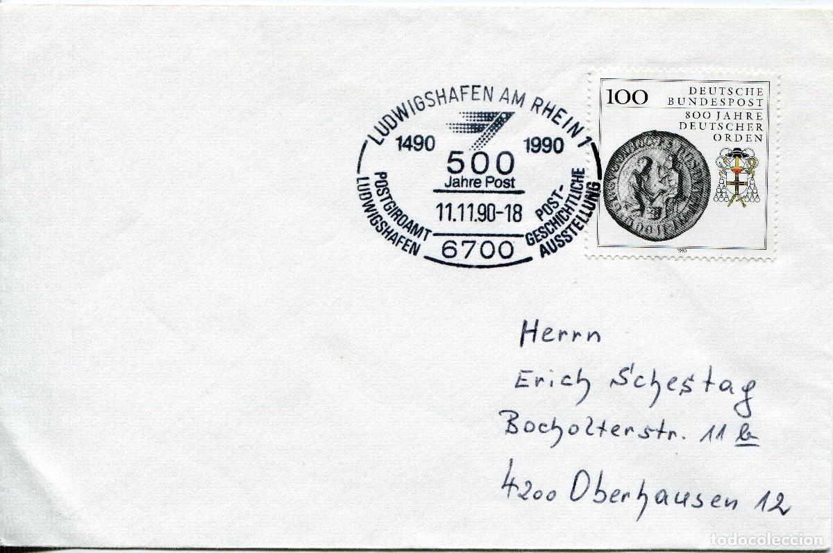 Sellos: ALEMANIA FEDERAL 1990 CARTA MICHEL DE 1451