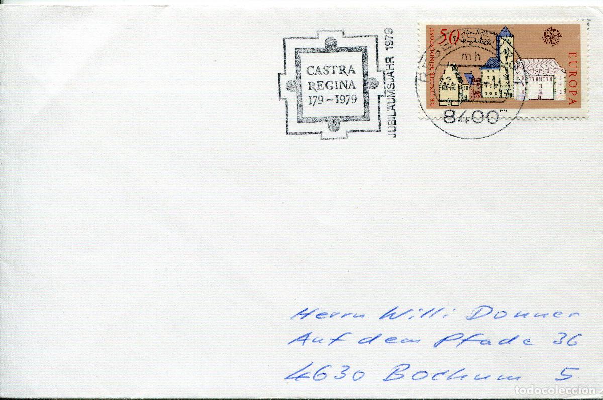 Sellos: ALEMANIA FEDERAL 1978 CARTA FDC MICHEL DE 970