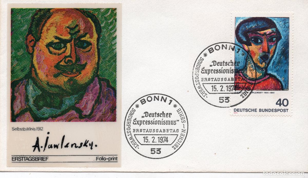 Sellos: ALEMANIA FEDERAL 1974 CARTA FDC MICHEL DE 799